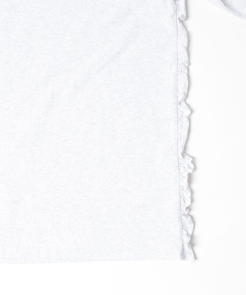 HOLIDAY（ホリデイ）の「SUPER FINE DRY RUFFLE RUFFLE HIGH-NECK L/S TOPS スーパーファインドライラッフルラッフルハイネックロングスリーブトップス（Tシャツ/カットソー・レディース・ブラック/グレー系その他・S/XL）」の7枚目の写真