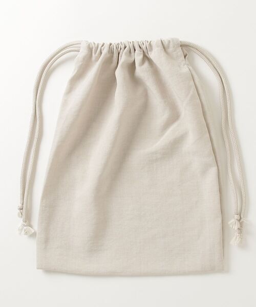 ADMIX/ATELIER SAB MEN（アドミックスアトリエサブメン）の「リネン麻調シャンブレー / オーバーサイズ CPOシャツ ＆ ハーフパンツ ＆ 巾着 セットアップ 3点セット（セットアップ・メンズ・ネイビー/キナリ/ブラック/ダークブラウン・48/50/52）」の9枚目の写真