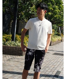 NICOLE CLUB FOR MEN | ブリスタージャカード柄VネックTシャツ(Tシャツ/カットソー)