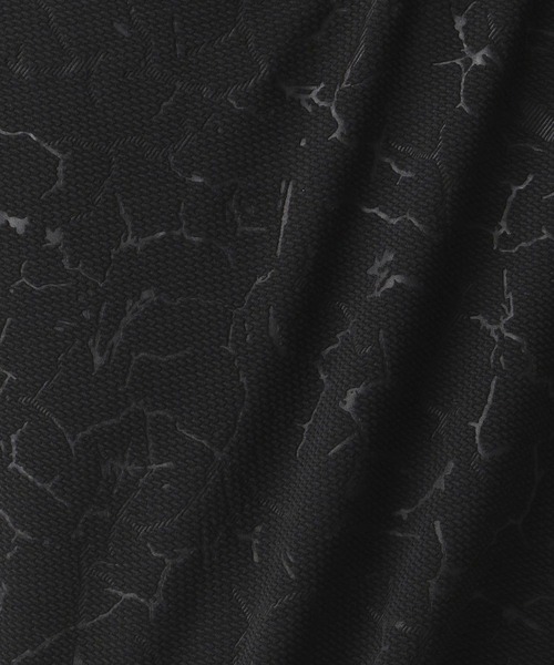 NICOLE CLUB FOR MEN（ニコルクラブフォーメン）の「ブリスタージャカード柄VネックTシャツ（Tシャツ/カットソー・メンズ・ブラック/ホワイト/ライトグレー/ラベンダー・MEDIUM/X-LARGE/LARGE）」の9枚目の写真