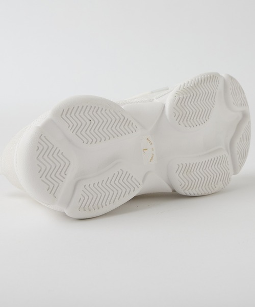 one after another NICE CLAUP（ワンアフターアナザーナイスクラップ）の「グリッター厚底スニーカー（スニーカー・レディース・ピンク系その他・LL/S/M/L）」の10枚目の写真