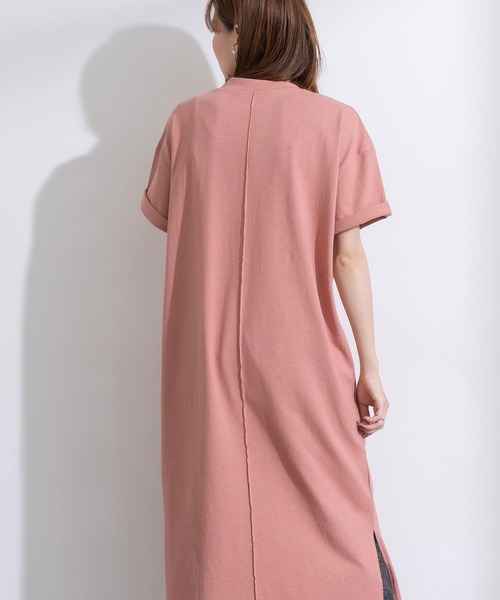 bohmal（ボマール）の「Tシャツチュニックワンピース（ワンピース・レディース・ホワイト/ブラック/マスタード/ベビーピンク・FREE）」の18枚目の写真