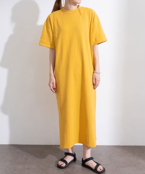 bohmal（ボマール）の「Tシャツチュニックワンピース（ワンピース・レディース・ホワイト/ブラック/マスタード/ベビーピンク・FREE）」の16枚目の写真