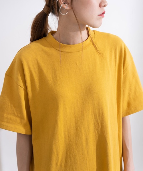 bohmal（ボマール）の「Tシャツチュニックワンピース（ワンピース・レディース・ホワイト/ブラック/マスタード/ベビーピンク・FREE）」の9枚目の写真