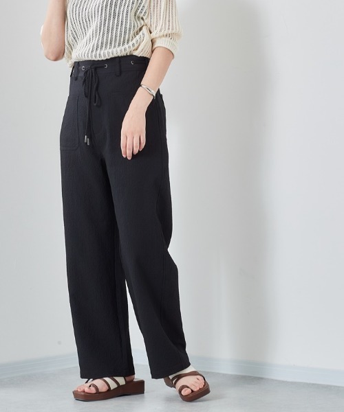 cepo（セポ）の「リサイクルサッカー　イージートラウザー（その他パンツ・レディース・ブラック/ブラック系1/ブルー・S/M）」の2枚目の写真