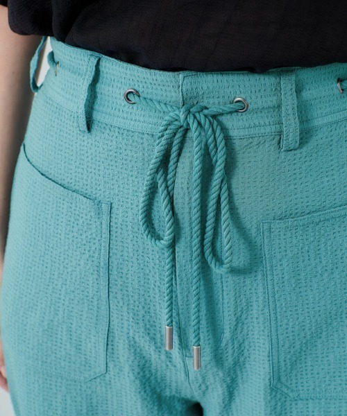 cepo（セポ）の「リサイクルサッカー　イージートラウザー（その他パンツ・レディース・ブラック/ブラック系1/ブルー・S/M）」の10枚目の写真