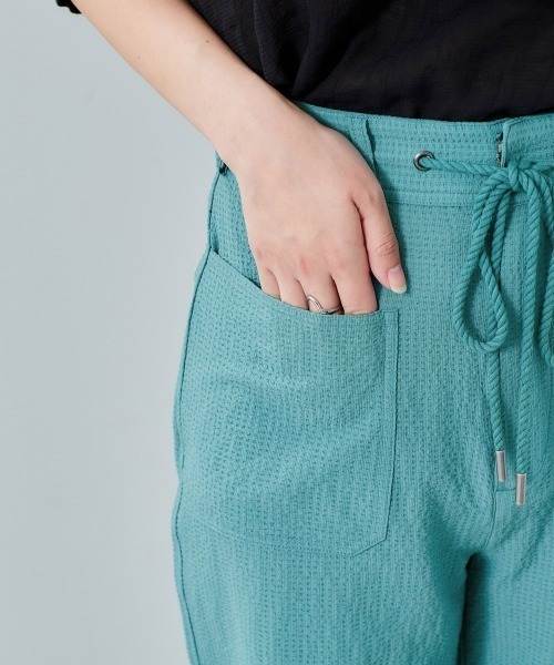 cepo（セポ）の「リサイクルサッカー　イージートラウザー（その他パンツ・レディース・ブラック/ブラック系1/ブルー・S/M）」の11枚目の写真