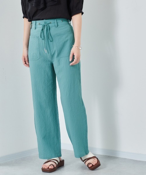 cepo（セポ）の「リサイクルサッカー　イージートラウザー（その他パンツ・レディース・ブラック/ブラック系1/ブルー・S/M）」の6枚目の写真