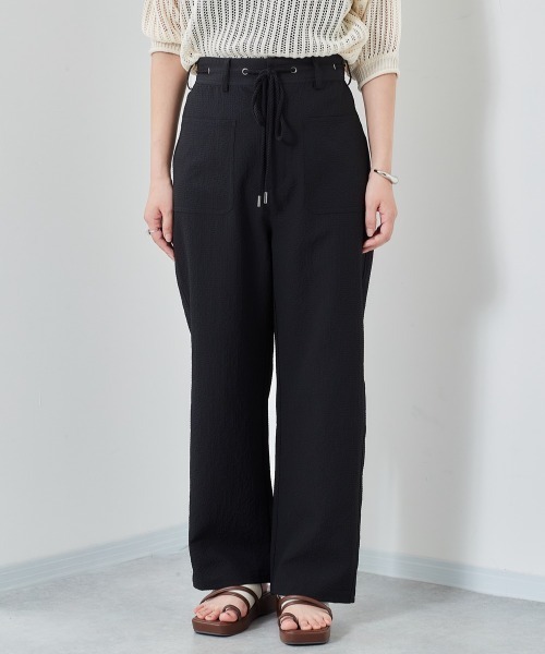 cepo（セポ）の「リサイクルサッカー　イージートラウザー（その他パンツ・レディース・ブラック/ブラック系1/ブルー・S/M）」の21枚目の写真