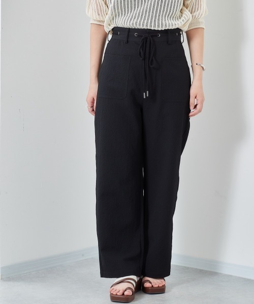 cepo（セポ）の「リサイクルサッカー　イージートラウザー（その他パンツ・レディース・ブラック/ブラック系1/ブルー・S/M）」の20枚目の写真