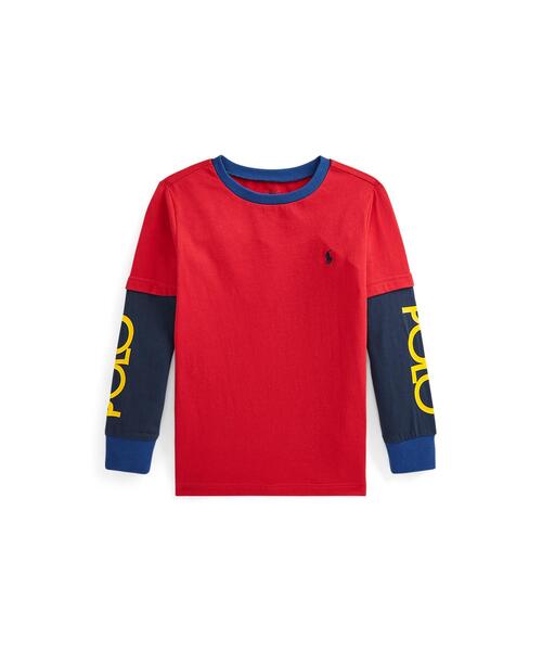 ロゴ コットン フーデッド Tシャツ