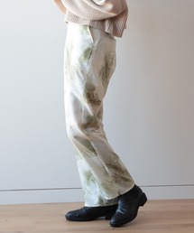 【WEB限定】BeAMS DOT / マーブル柄 センタープレスパンツ