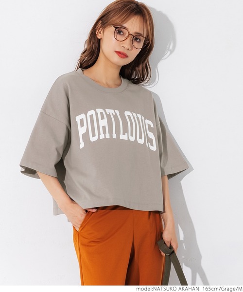 coca（coca）（コカ）の「ヘビーウェイトクロップドカレッジTee（Tシャツ/カットソー・レディース・ホワイト/ブラック/ネイビー/グレー系その他・M/L）」の18枚目の写真