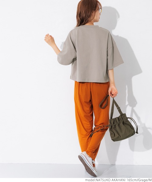 coca（coca）（コカ）の「ヘビーウェイトクロップドカレッジTee（Tシャツ/カットソー・レディース・ホワイト/ブラック/ネイビー/グレー系その他・M/L）」の22枚目の写真