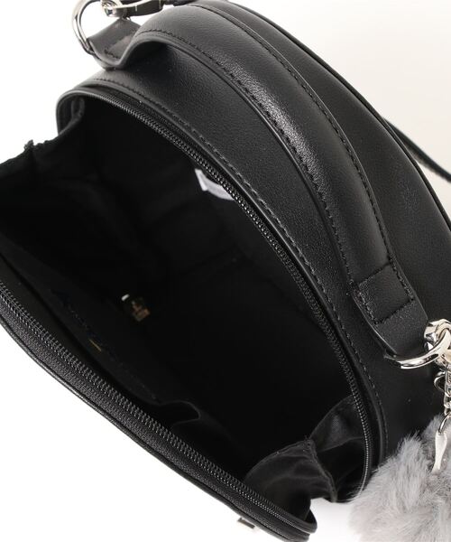 HONEYSUCKLE ROSE（ハニーサックルローズ）の「【HONEYSUCKLE ROSE】サークルショルダーバッグ（ショルダーバッグ・レディース・ライトベージュ/ブラック・ONE SIZE）」の3枚目の写真