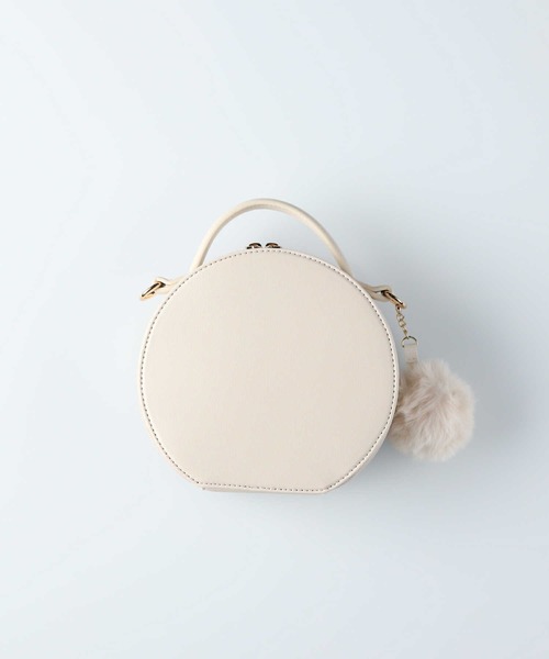 HONEYSUCKLE ROSE（ハニーサックルローズ）の「【HONEYSUCKLE ROSE】サークルショルダーバッグ（ショルダーバッグ・レディース・ライトベージュ/ブラック・ONE SIZE）」の9枚目の写真