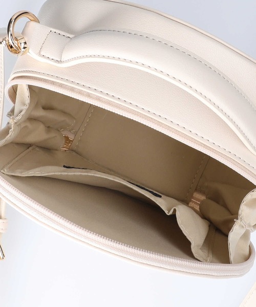 HONEYSUCKLE ROSE（ハニーサックルローズ）の「【HONEYSUCKLE ROSE】サークルショルダーバッグ（ショルダーバッグ・レディース・ライトベージュ/ブラック・ONE SIZE）」の14枚目の写真