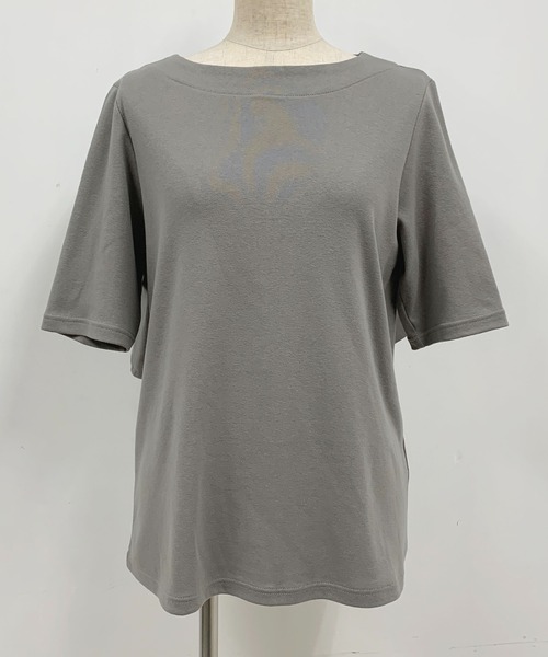 PICCIN（ピッチン）の「バックペプラムカットソー（Tシャツ/カットソー・レディース・グレー/ネイビー/ベージュ・M）」の6枚目の写真