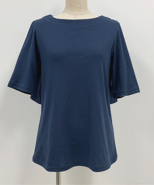 PICCIN（ピッチン）の「バックペプラムカットソー（Tシャツ/カットソー・レディース・グレー/ネイビー/ベージュ・M）」の18枚目の写真
