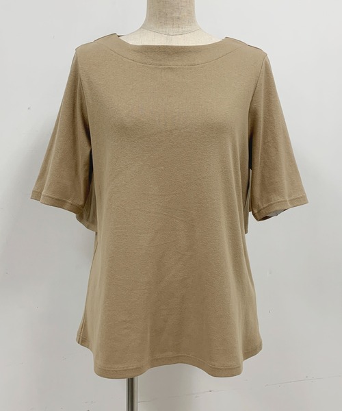 PICCIN（ピッチン）の「バックペプラムカットソー（Tシャツ/カットソー・レディース・グレー/ネイビー/ベージュ・M）」の14枚目の写真