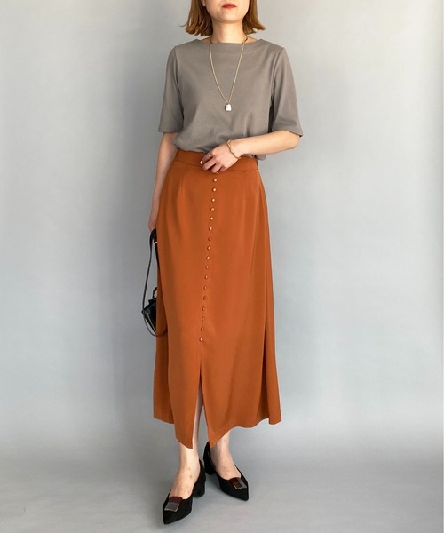 PICCIN（ピッチン）の「バックペプラムカットソー（Tシャツ/カットソー・レディース・グレー/ネイビー/ベージュ・M）」の8枚目の写真