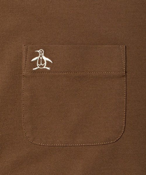 Munsingwear Grand-Slam（マンシングウェア　グランドスラム）の「60年代アクションフリーガセット付き長袖ポロシャツ（ポロシャツ・メンズ・ホワイト/グレー/ブラウン/ネイビー・S/M/L/XL）」の19枚目の写真