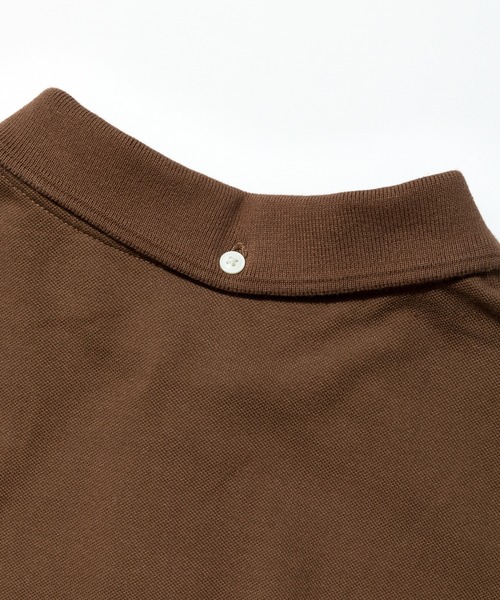Munsingwear Grand-Slam（マンシングウェア　グランドスラム）の「60年代アクションフリーガセット付き長袖ポロシャツ（ポロシャツ・メンズ・ホワイト/グレー/ブラウン/ネイビー・S/M/L/XL）」の18枚目の写真