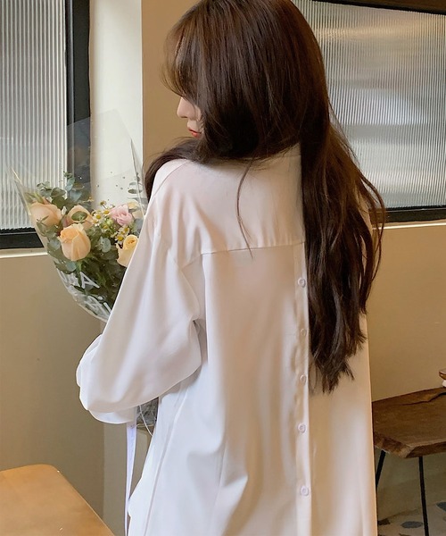 LOPASS(ロパス)の「長袖シャツ(シャツ/ブラウス・レディース・ホワイト・S/M/L)」の12枚目の写真