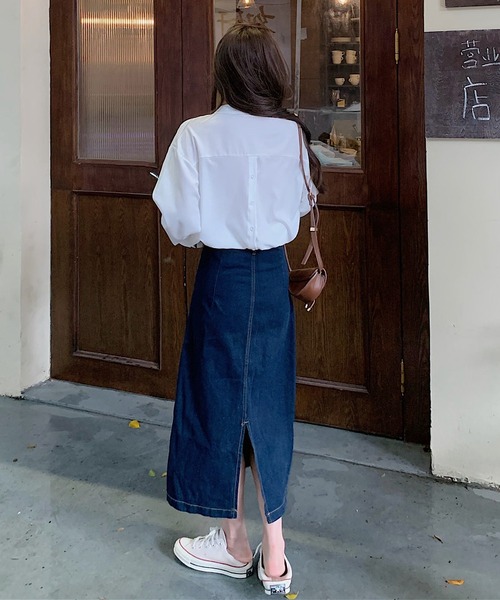 LOPASS(ロパス)の「長袖シャツ(シャツ/ブラウス・レディース・ホワイト・S/M/L)」の15枚目の写真