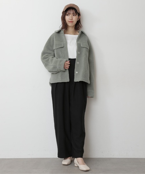 FREE'S MART（フリーズマート）の「◆ワイドストラップサロペット（サロペット/オーバーオール・レディース・ブラック/ブラウン/ピンク・FREE）」の4枚目の写真