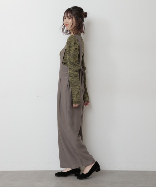 FREE'S MART（フリーズマート）の「◆ワイドストラップサロペット（サロペット/オーバーオール・レディース・ブラック/ブラウン/ピンク・FREE）」の8枚目の写真