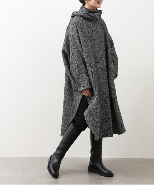 完売品♡ジャーナルスタンダード ウール ヘリンボーンデザインワイドコート JOURNAL STANDARD（ジャーナルスタンダード）の「ヘリンボンデザイン