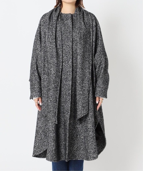 完売品♡ジャーナルスタンダード ウール ヘリンボーンデザインワイドコート JOURNAL STANDARD（ジャーナルスタンダード）の「ヘリンボンデザイン