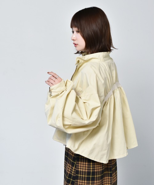 RETRO GIRL（レトロガール）の「ショートミリタリーBZ（ミリタリージャケット・レディース・ブラウン/グリーン/アイボリー・FREE）」の20枚目の写真