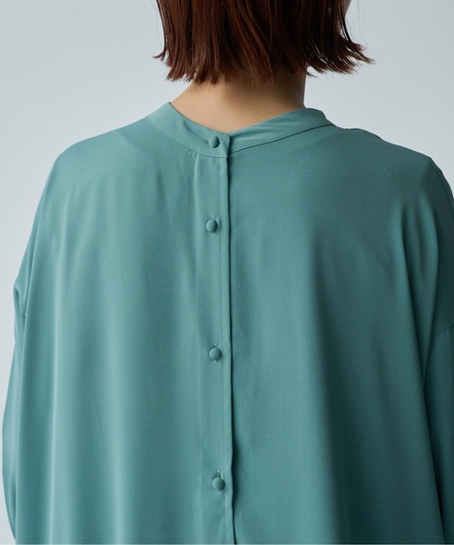 SETUP7（セットアップセブン）の「【SETUP7】ラウンドネック3WAYルーズワンピース きれいめ　ロング丈（ワンピース・レディース・ブラック/アイボリー/ミント/ホワイト/ネイビー/ブラック系その他2/ベージュ系その他2/グレー系2/インディゴブルー/ベージュ/グレー/オレンジ/サックスブルー/ブラウン系その他2/レッド系その他・FREE）」の17枚目の写真