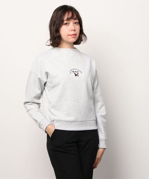 MAISON SCOTCH（メゾンスコッチ）の「モックネックスウェット【164246】（スウェット・レディース・ライトグレー・X-SMALL/SMALL）」の5枚目の写真