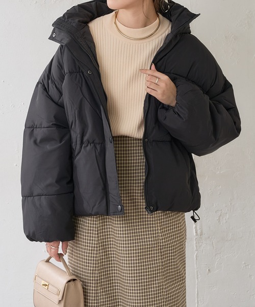 DISCOAT(ディスコート)の「【WEB限定】ボリュームフェイクダウン(ブルゾン・レディース・ブラック/アイボリー/モカ・FREE)」の21枚目の写真