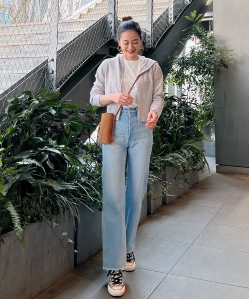 Vicente（ヴィセンテ）の「Fluffy short hoodie（パーカー・レディース・ブラック/グレー・FREE）」の15枚目の写真