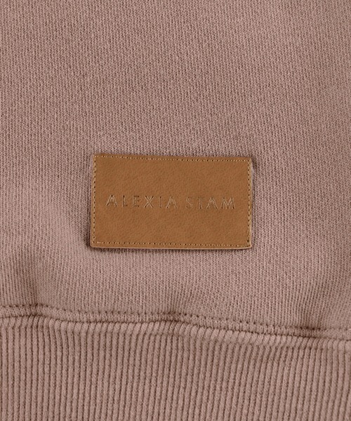 ALEXIA STAM（アリシアスタン）の「Oversized Layered Hoodie/オーバーサイズレイヤードフーディー（パーカー・レディース・ブラウン/ピンク/オフホワイト・FREE）」の6枚目の写真