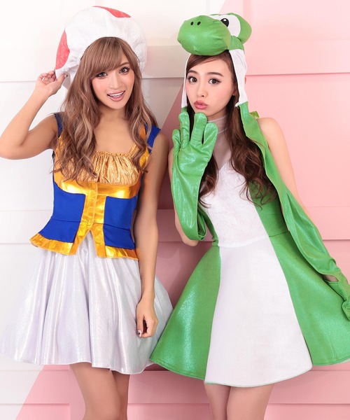 キノピオコスプレ Amazon.co.jp: [Mサイズ]キノピオ 大人 女性用 ハロウィン