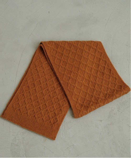 Bab（バブ）の「ケーブルニットマフラー（マフラー・レディース・ブラック/ベージュ/グレー/アイボリー/キャメル・ONESIZE）」の20枚目の写真