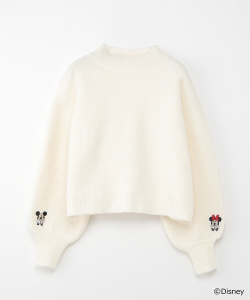 Heather（ヘザー）の「Disney/21AWニットプルオーバー　255762（ニット/セーター・レディース・ブラック/オフホワイト/ブラック系その他・FREE）」の2枚目の写真