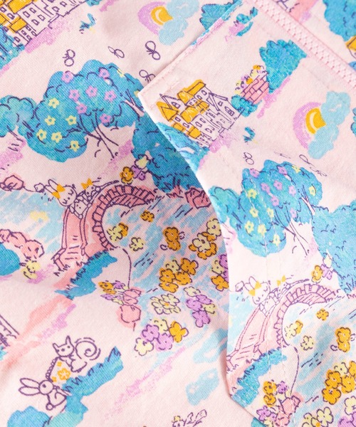 KP（ケーピー）の「タフタとmimiちゃんお散歩プリントのリバーシブルウィンドブレーカー(100-130cm)（ナイロンジャケット・キッズ・ミント/ブルー/ピンク・120cm/130cm/110cm/100cm）」の15枚目の写真