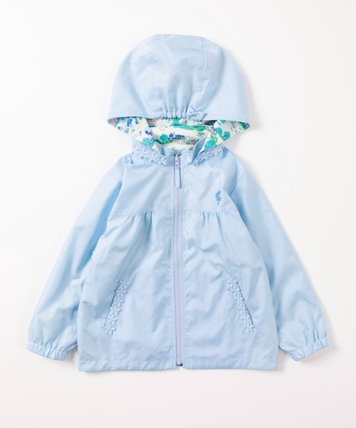 KP（ケーピー）の「タフタとmimiちゃんお散歩プリントのリバーシブルウィンドブレーカー(100-130cm)（ナイロンジャケット・キッズ・ミント/ブルー/ピンク・120cm/130cm/110cm/100cm）」の17枚目の写真