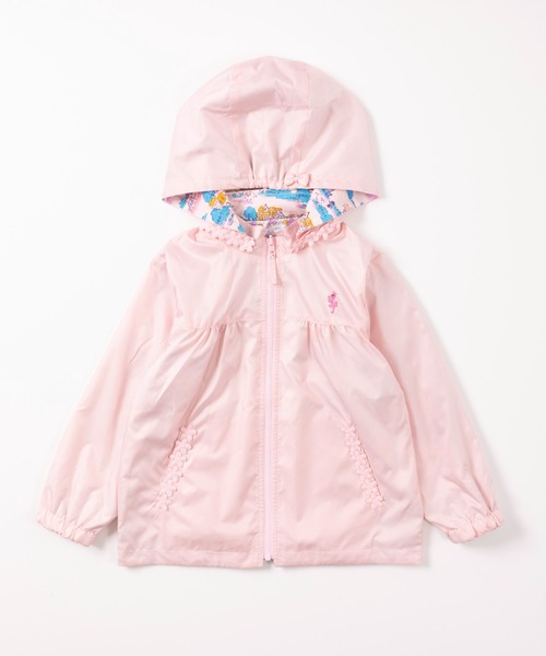 KP（ケーピー）の「タフタとmimiちゃんお散歩プリントのリバーシブルウィンドブレーカー(100-130cm)（ナイロンジャケット・キッズ・ミント/ブルー/ピンク・120cm/130cm/110cm/100cm）」の5枚目の写真
