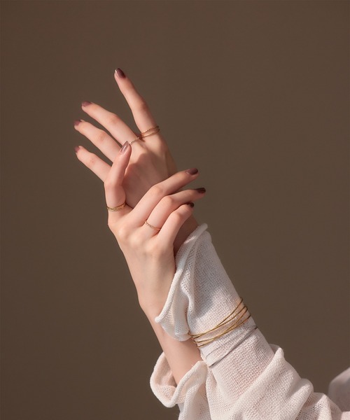 Jolie Toujours(ジョリトゥジュール)の「〈K18GP〉15号2連リング(リング・レディース・ゴールド・FREE)」の8枚目の写真