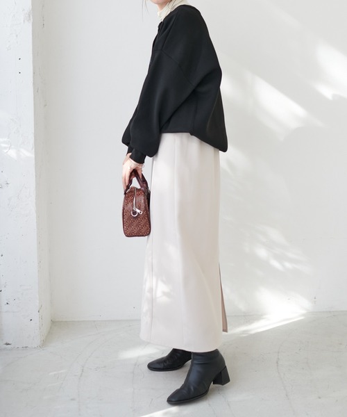 DISCOAT（ディスコート）の「【前後2WAY】スポンディッシュカーディガン（カーディガン/ボレロ・レディース・アイボリー/ブラック/バイオレット/イエロー・FREE）」の16枚目の写真