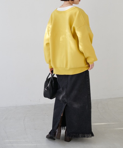 DISCOAT（ディスコート）の「【前後2WAY】スポンディッシュカーディガン（カーディガン/ボレロ・レディース・アイボリー/ブラック/バイオレット/イエロー・FREE）」の21枚目の写真