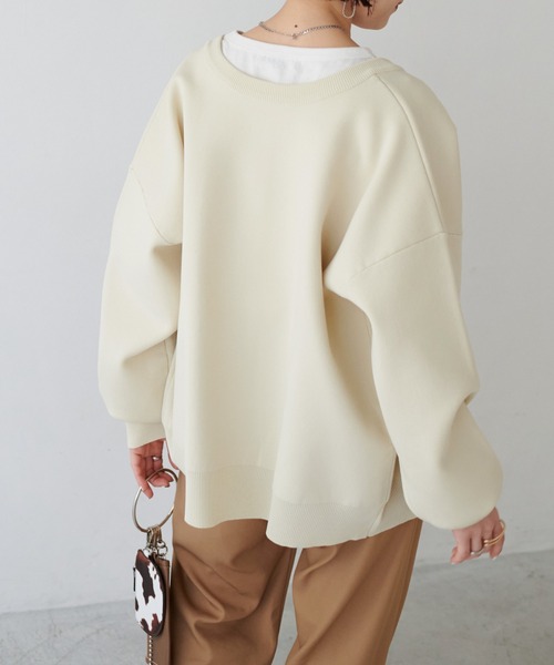 DISCOAT（ディスコート）の「【前後2WAY】スポンディッシュカーディガン（カーディガン/ボレロ・レディース・アイボリー/ブラック/バイオレット/イエロー・FREE）」の15枚目の写真