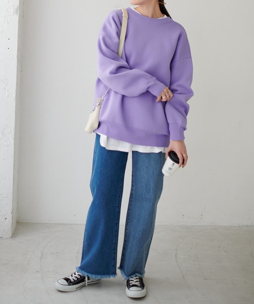 DISCOAT（ディスコート）の「【前後2WAY】スポンディッシュカーディガン（カーディガン/ボレロ・レディース・アイボリー/ブラック/バイオレット/イエロー・FREE）」の9枚目の写真